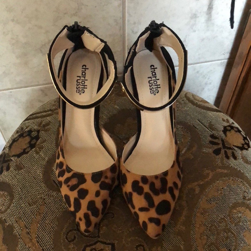 Charlotte Russe leopard print heels
